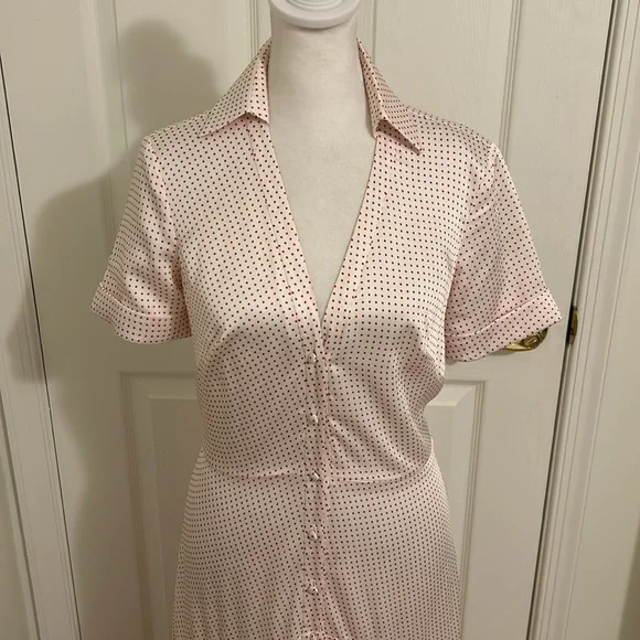 Alexis Pink Polka Dot Athena Maxi Dress Retail$625 New Size Small